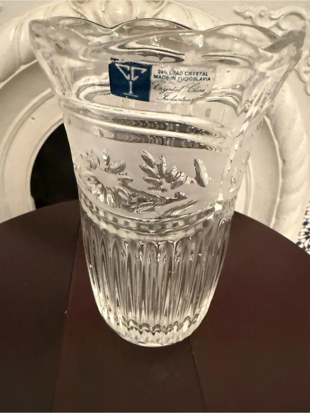 Crystal Clear beautiful fluted
